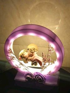 Musical Couple Showpiece With Lights