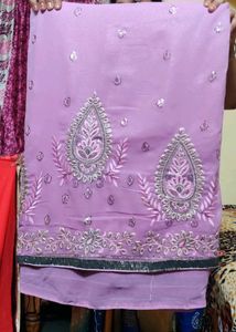 Lavender Saree