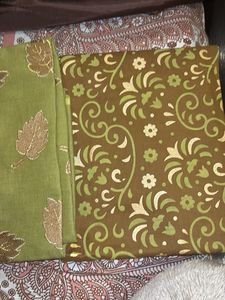 Leaf Pattern UNSTICHED Kurti set Material