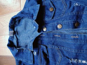 Denim &amp; Maroon Jacket Set combo✨