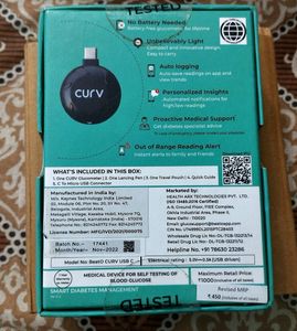 Curv Glucometer (Type-C USB)