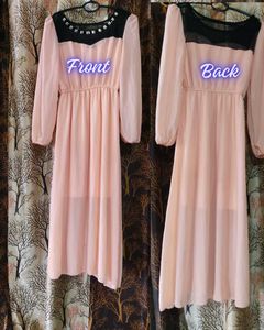 Nude Coloured Maxi Dress