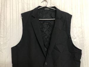 Express Black Wool Waistcoat