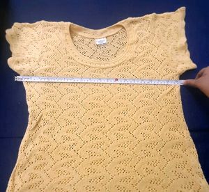 Yellow Crochet Top