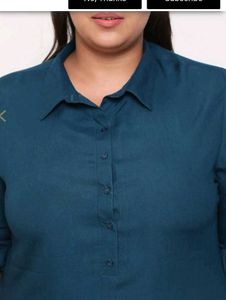 Stylish Blue Tunic Top