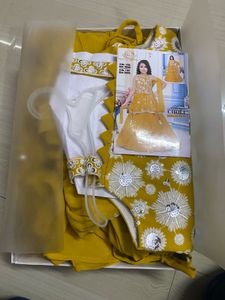 Long Top With Lehnga/skirt ,inner And Dupatta