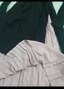 Black &amp; Pink Long Sleeve Dress