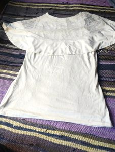Elegant White Lace Top for Girls | Stylish