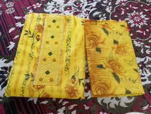 Yellow Dress Material