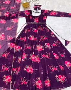 Floral Anarkali Suit