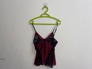 Red Lingery Tank Top