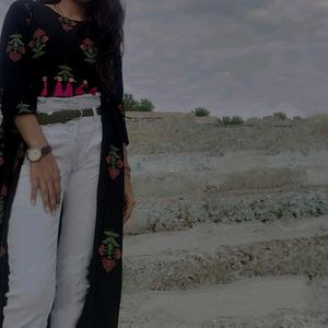 Floral Print Tassel Top Only