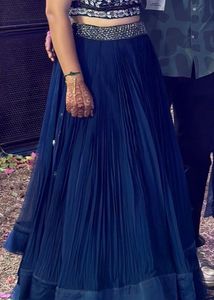 Blue Festive And Wedding Lehenga