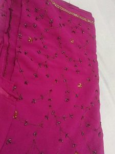 Rose Pink Saree