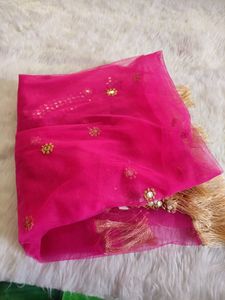 New Net Embroidery Paper Mirror Duppata