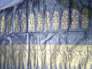 Blue Ethnic Banarasi Saree💙🌺✨