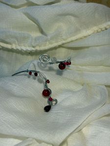 Red Beaded arm Cuffs