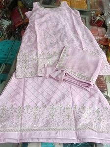 Pink Embroidered Salwar Suit