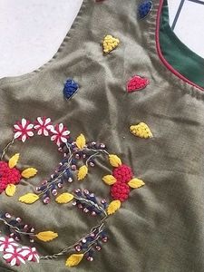 Xl Round Kurta Olive 💚