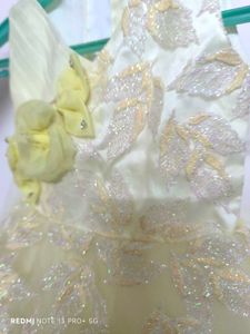 Good Fabric Lemon Yellow Colour Frock