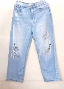 Distressed Light Wash Jeans