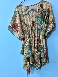Paisley Print Kaftan Top XXL size