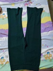 Green Flared Leg Pants