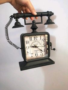 Retro Telephone Table Clock