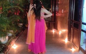 Orange Pink Suit
