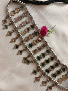 Boho Chic Silver Choker