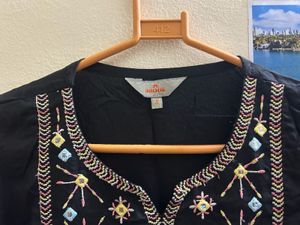 Anouk Embroidered Mirror Work Short Kurti