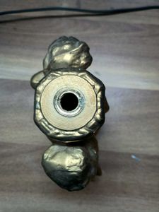 white metal lamp part
