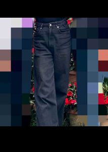 wide leg black jeans