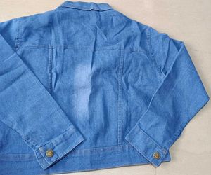 Embellished Denim Jacket, XL Size