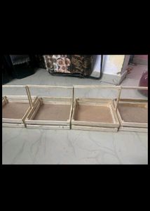 5piece Of Wooden Hampers 🎉