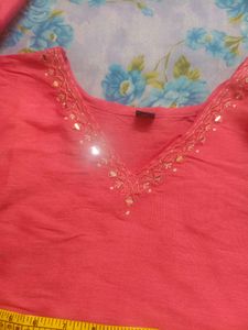 Peach Kurta