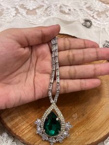 Emerald Teardrop Necklace