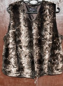 Faux Fur Vest large size