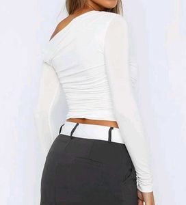 White One Shoulder Top