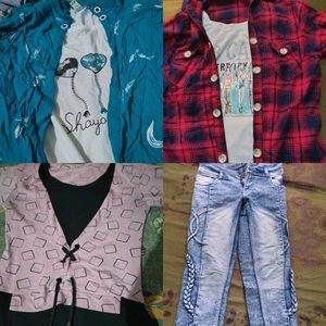 Clothing Bundle - Shirts & Jeans