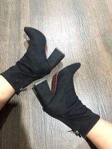 Black Suede Ankle Boots