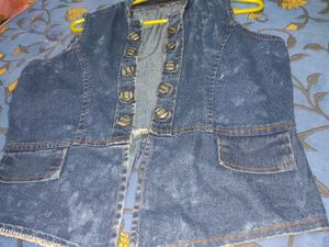 Denim Half Jacket