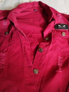 Red Denim Jacket