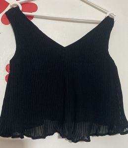 Anasazi Black Crop Top
