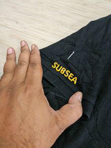 Jet Black Polo With Embroidery Work In Good Cond