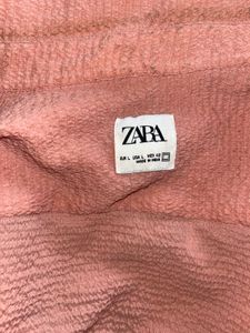 Zara Pink Textured Shirt