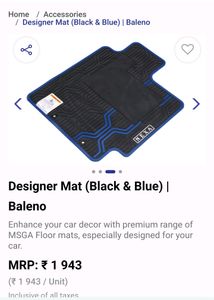 Baleno Delta Car Mat Original 📌
