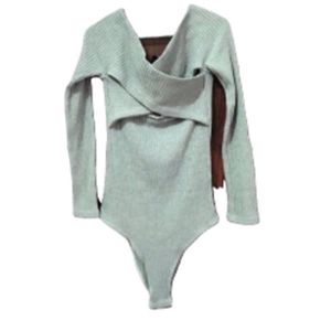 Shein Knitted Bodysuit Top