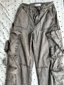 black faded grey wash pinteresty cargo jeans