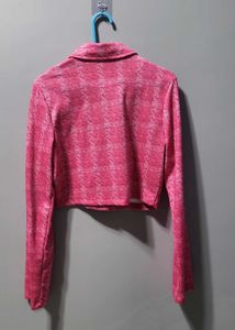 Pink Blazer and Skirt Set